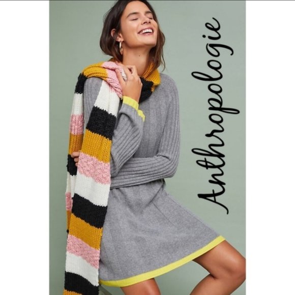 Elegant Anthropologie Arseneau Alpaca Sweater Dress - Picture 2 of 6